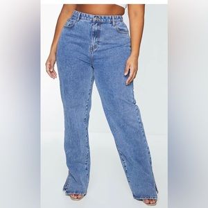 NWT- Plus Size Split Hem Denim